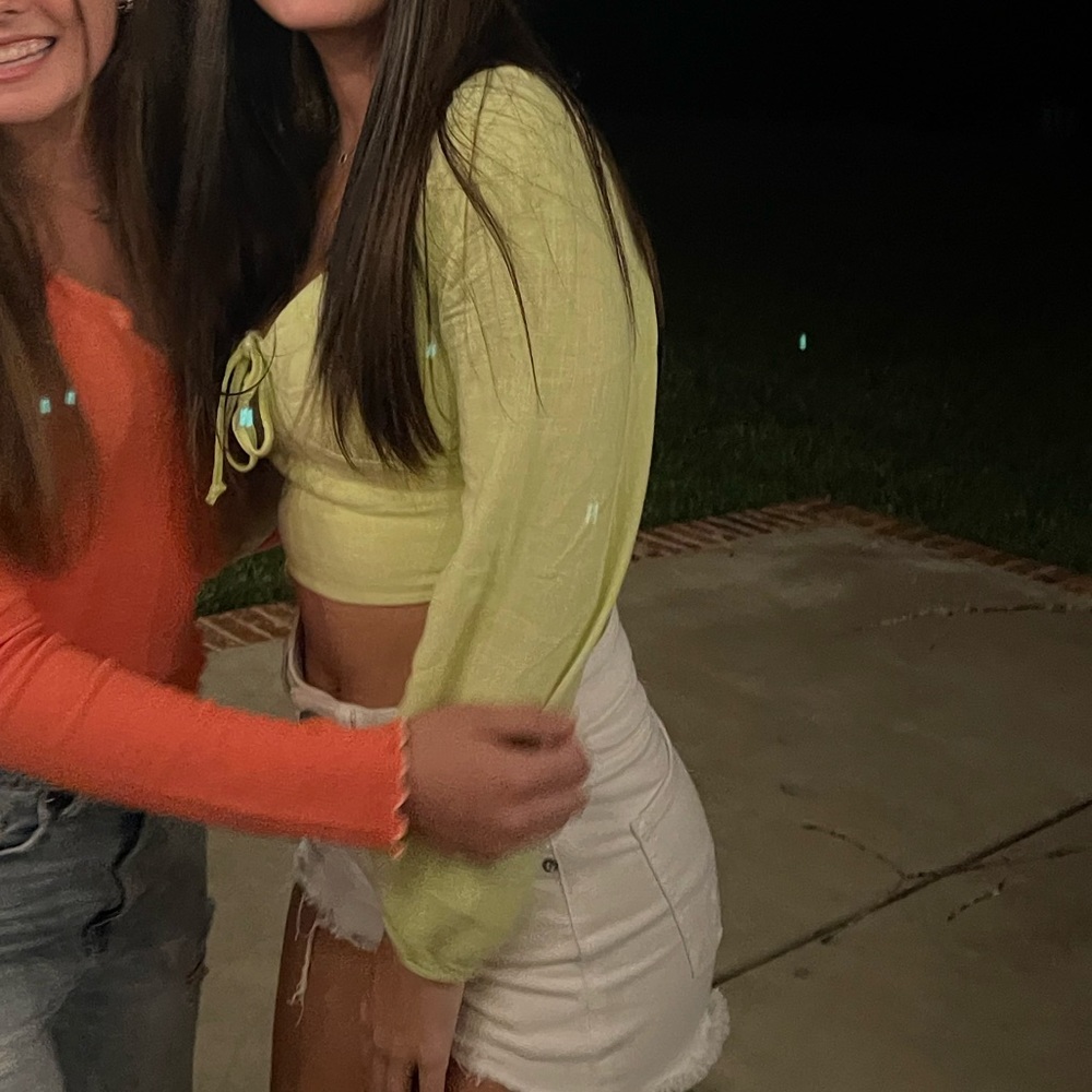 GREEN PACSUN TOP - la hearts - no longer sold